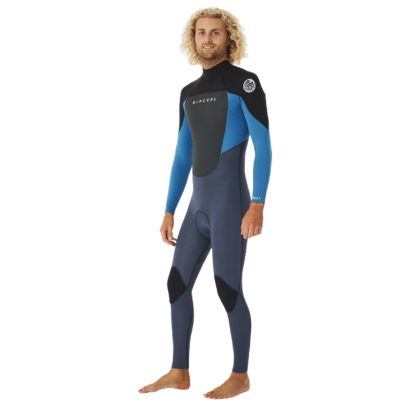 Rip Curl Men's Omega 5/3GB Back Zip Steamer Wetsuit in Blue-2